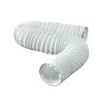 American Imaginations 600-in. W Round Plastic Flexible Duct Hose In White AI-34381